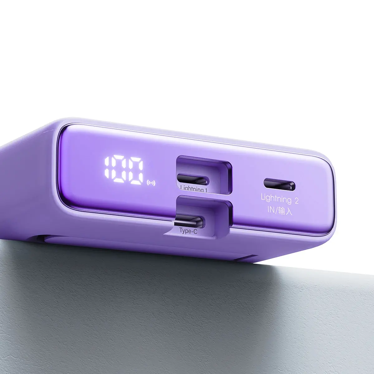 Powerbank Joyroom JR-PBM01 10000mAh 20W Magnetyczny z podstawką Fioletowy