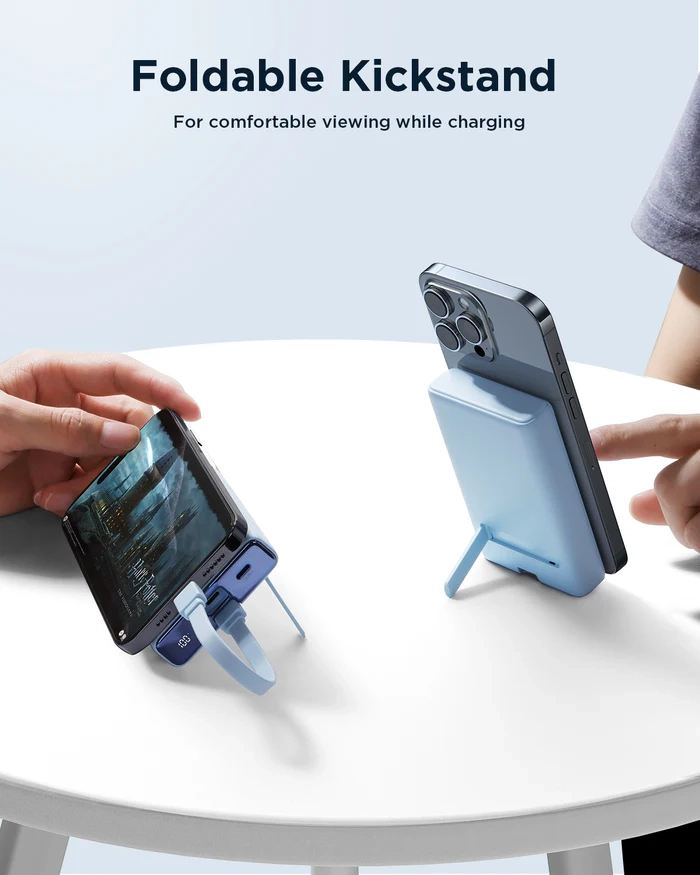 Powerbank Joyroom JR-PBM01 10000mAh 20W Magnetyczny z podstawką Biały