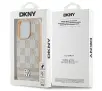 Etui DKNY Checkered Pattern & Printed Stripes do iPhone 16 Pro Różowy