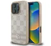 Etui DKNY Checkered Pattern & Printed Stripes do iPhone 16 Pro Różowy