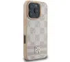 Etui DKNY Checkered Pattern & Printed Stripes do iPhone 16 Pro Różowy