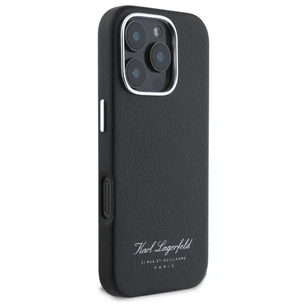 Etui Karl Lagerfeld hotel RSG do iPhone 16 Pro Czarny