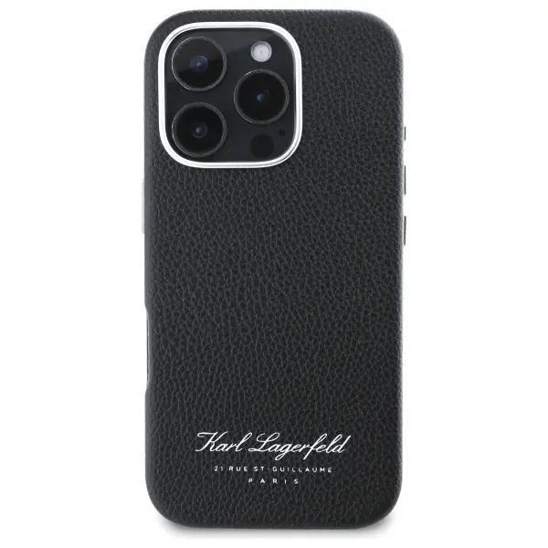 Etui Karl Lagerfeld hotel RSG do iPhone 16 Pro Czarny