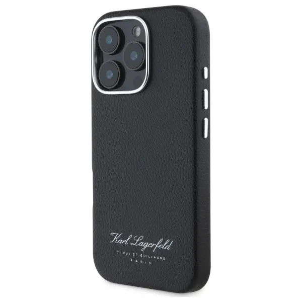 Etui Karl Lagerfeld hotel RSG do iPhone 16 Pro Czarny