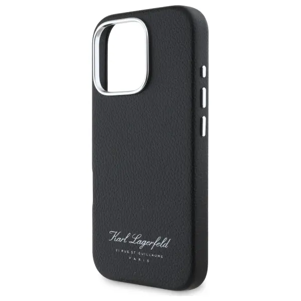 Etui Karl Lagerfeld hotel RSG do iPhone 16 Pro Czarny