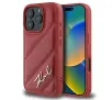 Etui Karl Lagerfeld Quilted Signature do iPhone 16 Pro Czerwony