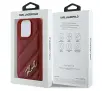 Etui Karl Lagerfeld Quilted Signature do iPhone 16 Pro Czerwony