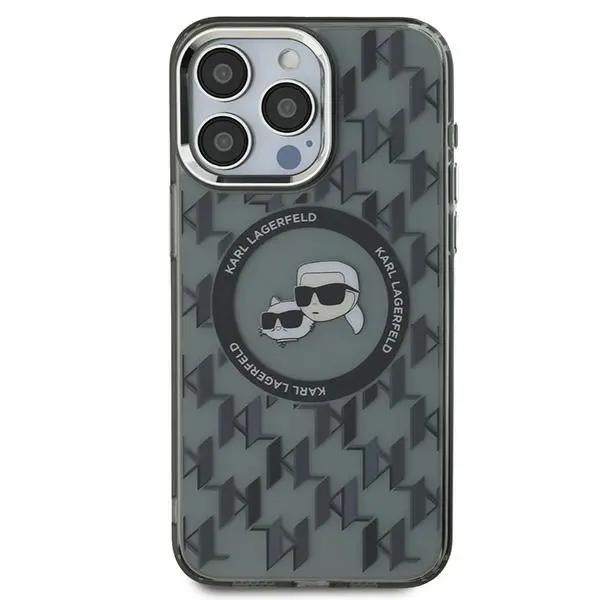 Etui Karl Lagerfeld IML Monogram do iPhone 15 Pro Max Czarny