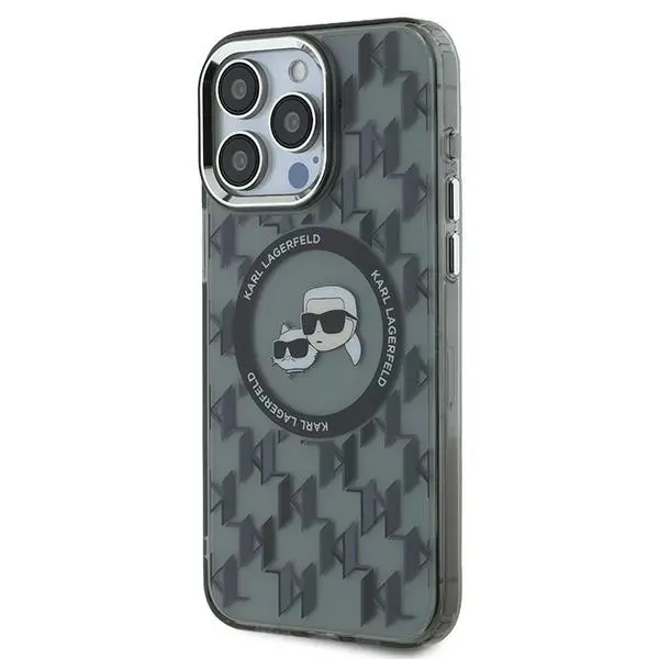 Etui Karl Lagerfeld IML Monogram do iPhone 15 Pro Max Czarny