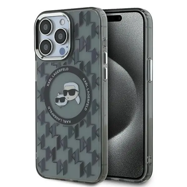 Etui Karl Lagerfeld IML Monogram do iPhone 15 Pro Max Czarny
