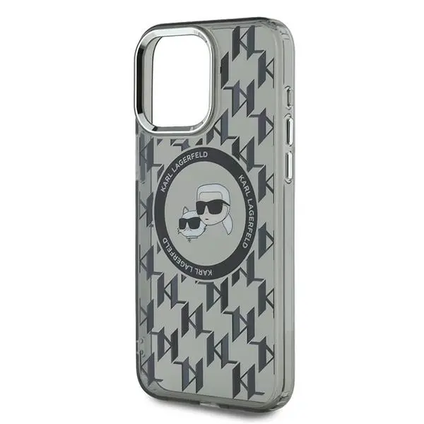 Etui Karl Lagerfeld IML Monogram do iPhone 15 Pro Max Czarny