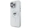 Etui Karl Lagerfeld IML Metal Choupette Head MagSafe do iPhone 16 Pro Max Biały