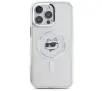 Etui Karl Lagerfeld IML Metal Choupette Head MagSafe do iPhone 16 Pro Max Biały