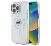Etui Karl Lagerfeld IML Metal Choupette Head MagSafe do iPhone 16 Pro Max Biały