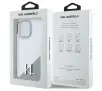 Etui Karl Lagerfeld Silicone Initial Metal Logo MagSafe do iPhone 16 Pro Max Biały