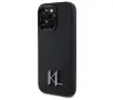 Etui Karl Lagerfeld Silicone Shadow Metal Initial do iPhone 16 Pro Max Czarny