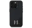 Etui Karl Lagerfeld Silicone Shadow Metal Initial do iPhone 16 Pro Max Czarny