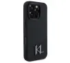 Etui Karl Lagerfeld Silicone Shadow Metal Initial do iPhone 16 Pro Max Czarny