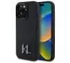 Etui Karl Lagerfeld Silicone Shadow Metal Initial do iPhone 16 Pro Max Czarny