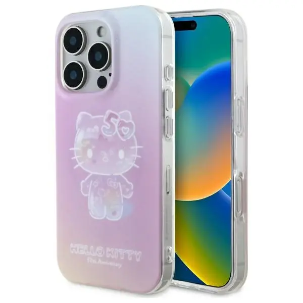 Etui Hello Kitty IML 50TH Anniversary MagSafe do iPhone 16 Pro Max Różowy