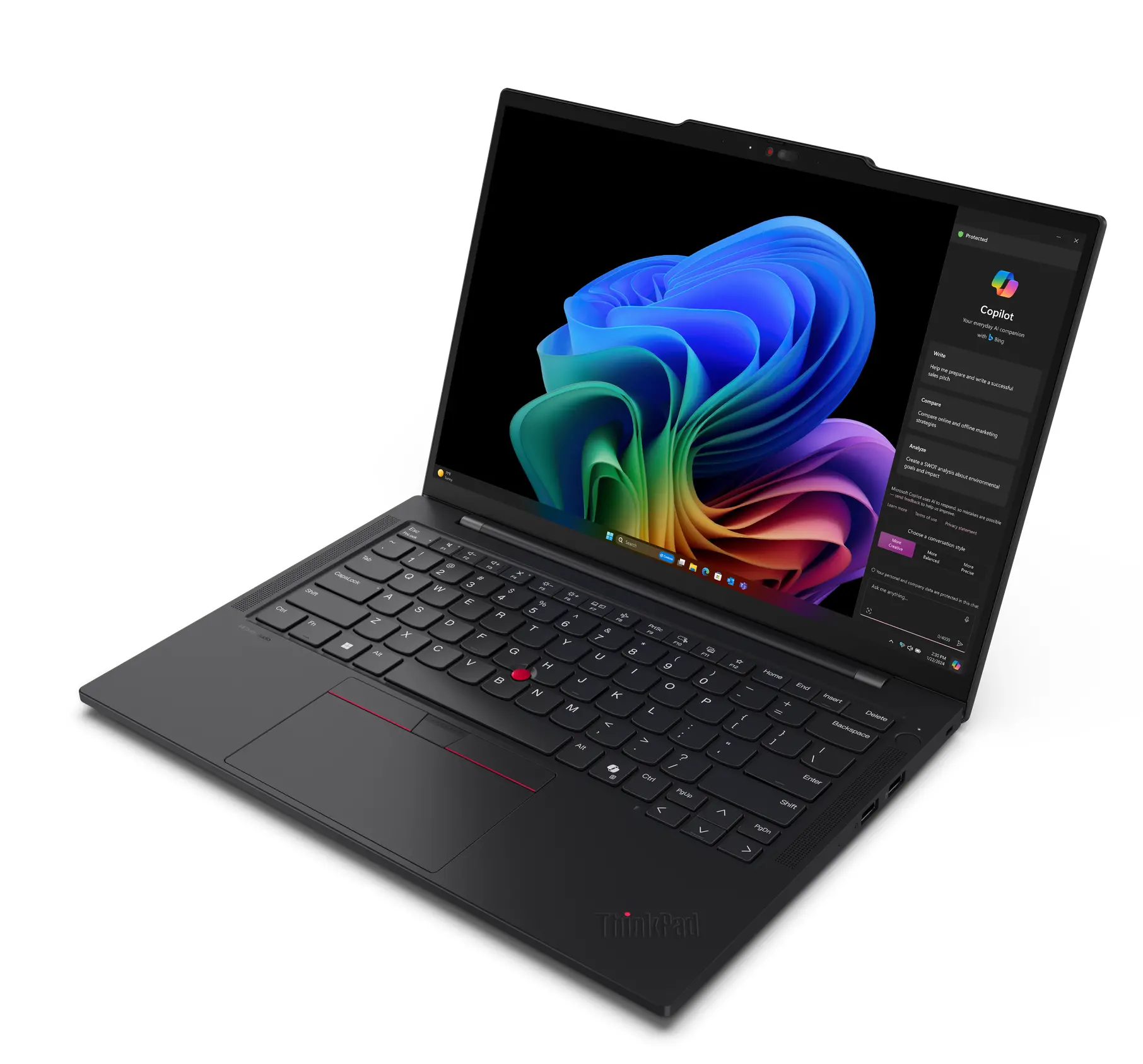Laptop Lenovo ThinkPad T14s Gen 6 14" Snapdragon X Elite X1E-78-100 32GB RAM 1TB Dysk SSD Win11 Pro Czarny