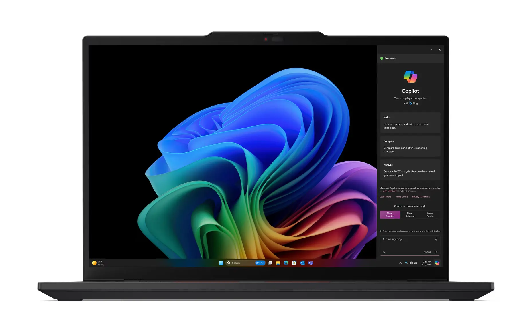 Laptop Lenovo ThinkPad T14s Gen 6 14" Snapdragon X Elite X1E-78-100 32GB RAM 1TB Dysk SSD Win11 Pro Czarny