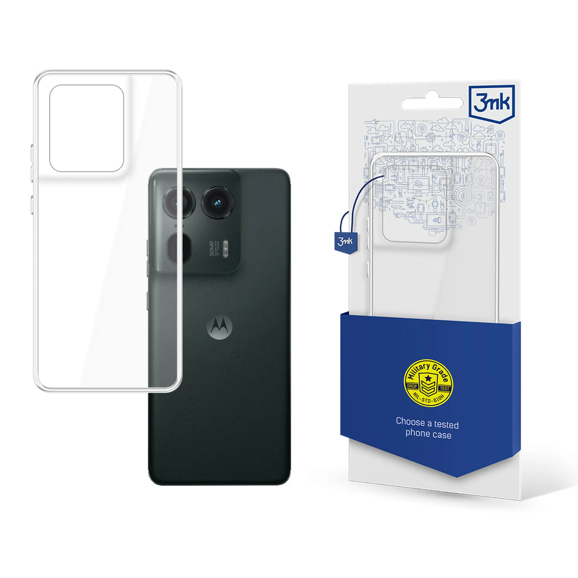 Etui 3mk Clear Case do Motorola Moto Edge 50 Ultra Przezroczysty