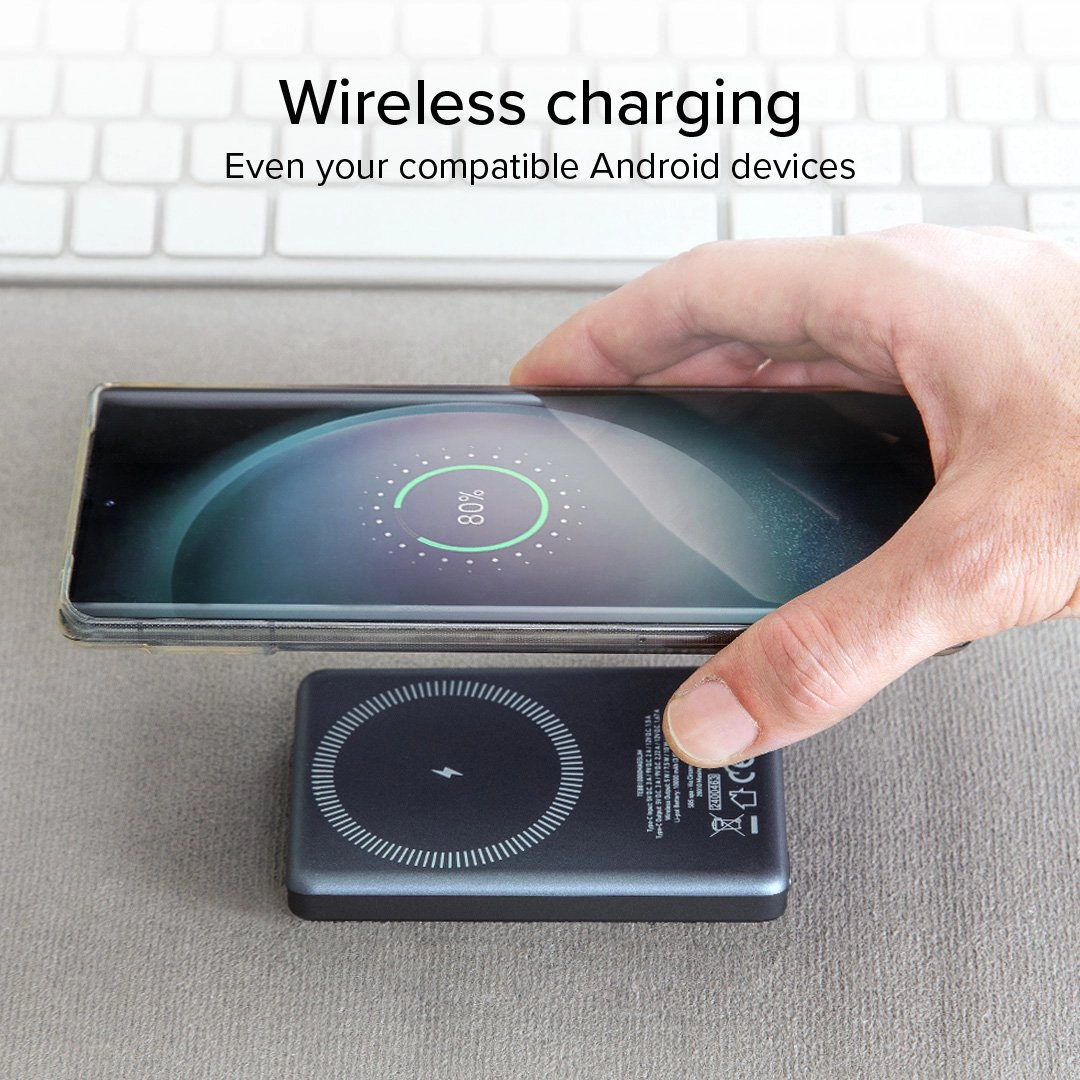 Powerbank SBS TEBB5000MAGSLIM SlimMag 5000mAh PD 20W Szary
