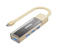 Unitek H1319ACL01 USB C/USB A 5Gbps 4x USB A Kremowy
