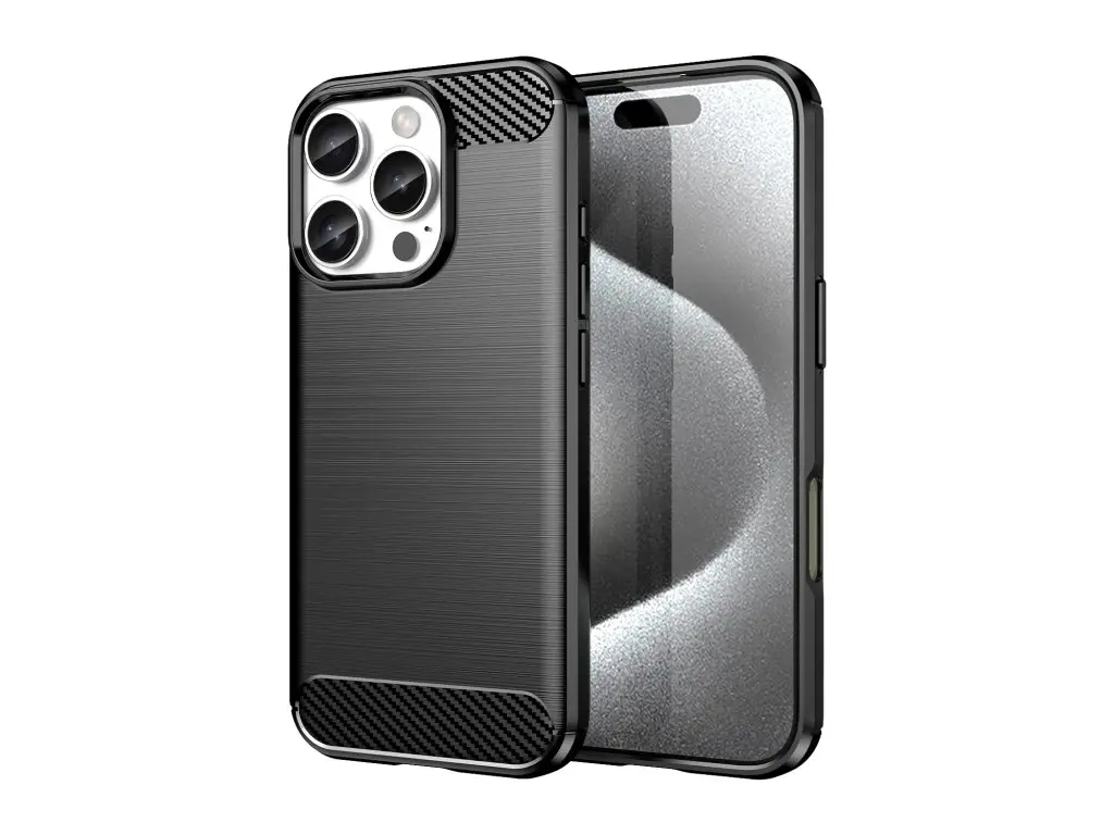 Etui Winner WG Carbon do iPhone 16 Pro Czarny