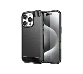 Etui Winner WG Carbon do iPhone 16 Pro Czarny