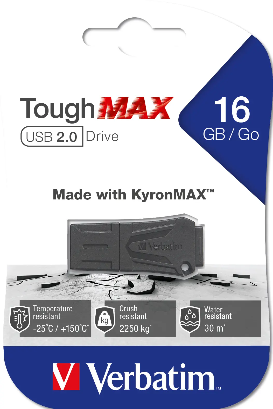 PenDrive Verbatim ToughMAX 16GB USB 2.0 Czarny