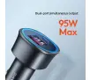Ładowarka samochodowa USAMS 1xUSB+1xUSB-C C26 95W Fast Charge Czarny