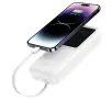 Powerbank USAMS US-CD213 Z wbudowanymi kablami USB-C / Lightning 30000mAh PD 20W Fast Charge X-chel Series Czarny