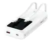 Powerbank USAMS US-CD213 Z wbudowanymi kablami USB-C / Lightning 30000mAh PD 20W Fast Charge X-chel Series Czarny
