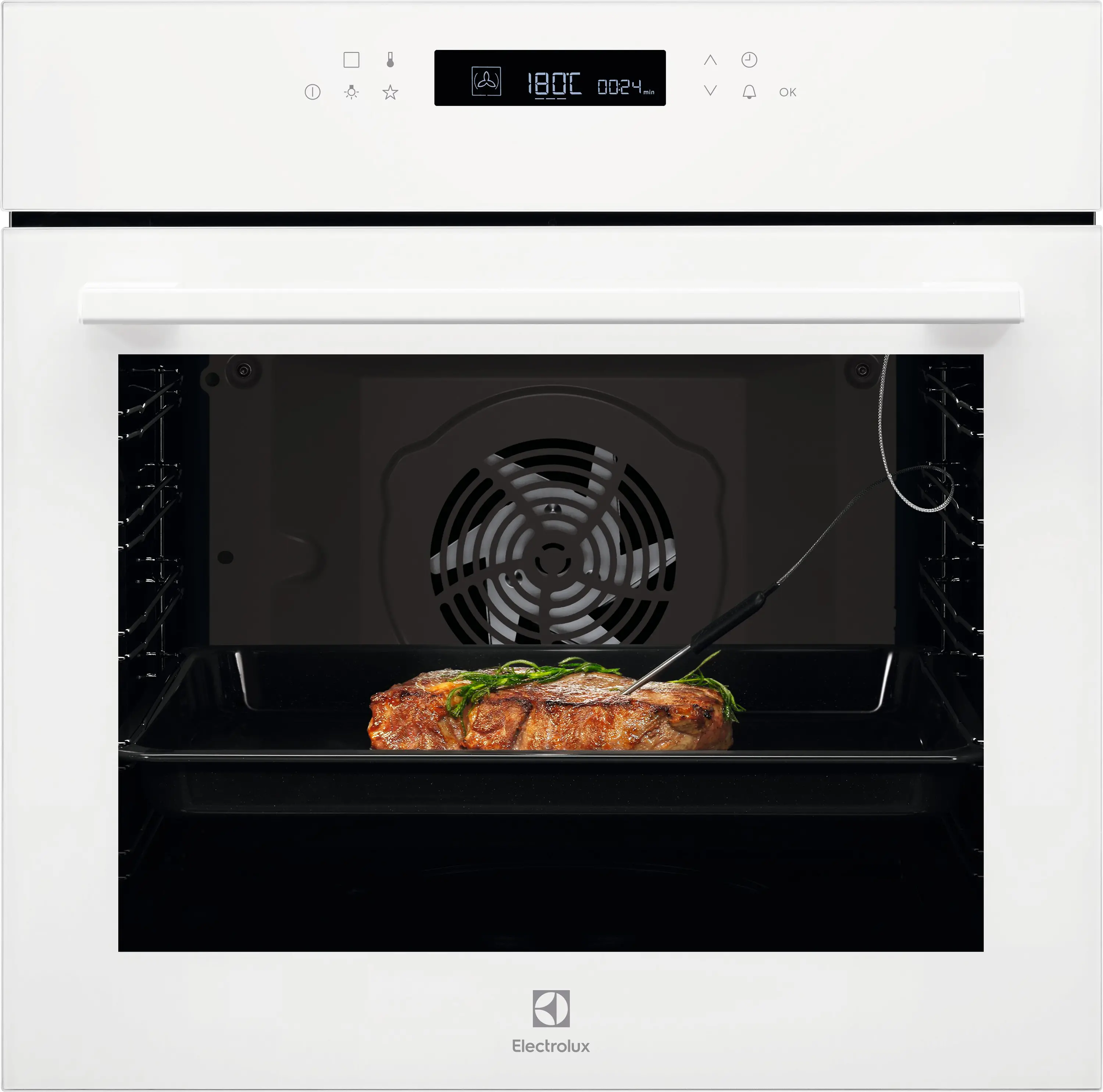Piekarnik elektryczny Electrolux 700 SenseCook EOE7F31V Termoobieg Termosonda Biały
