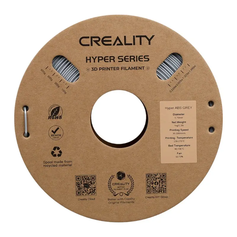 Filament Creality Hyper ABS 1,75mm Szary