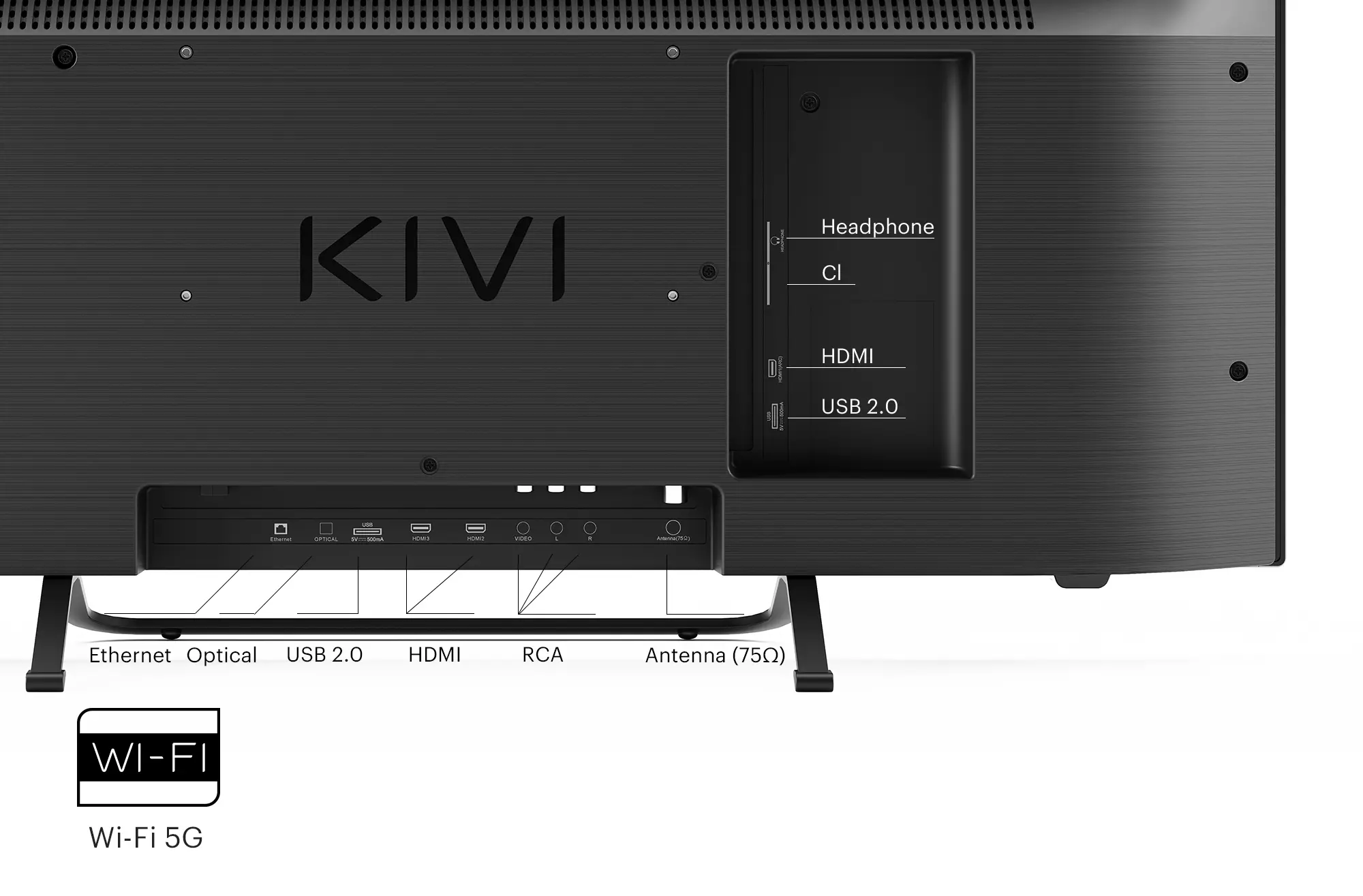 Telewizor KIVI 32F760QB  32" LED Full HD Android TV DVB-T2