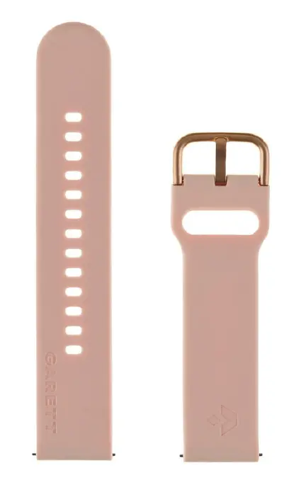 Pasek Garett silikonowy 20mm Różowy