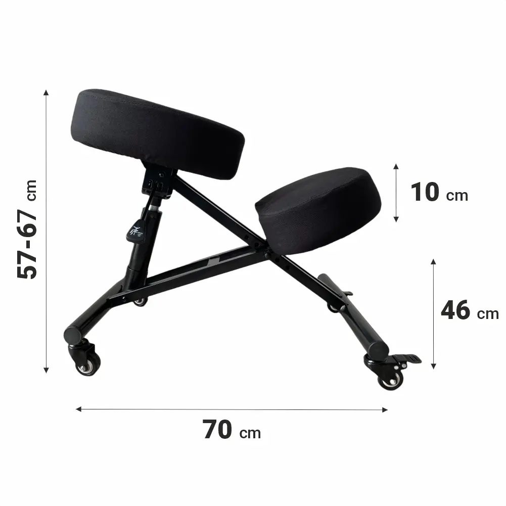Klękosiad Black Point O'Kneel Basic Linen Czarny