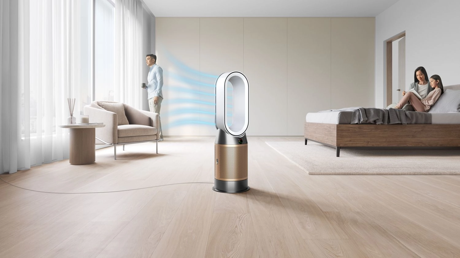 Oczyszczacz powietrza Dyson Purifier Hot+Cool Formaldehyde HP09 z funkcją ogrzewania i wentylatora