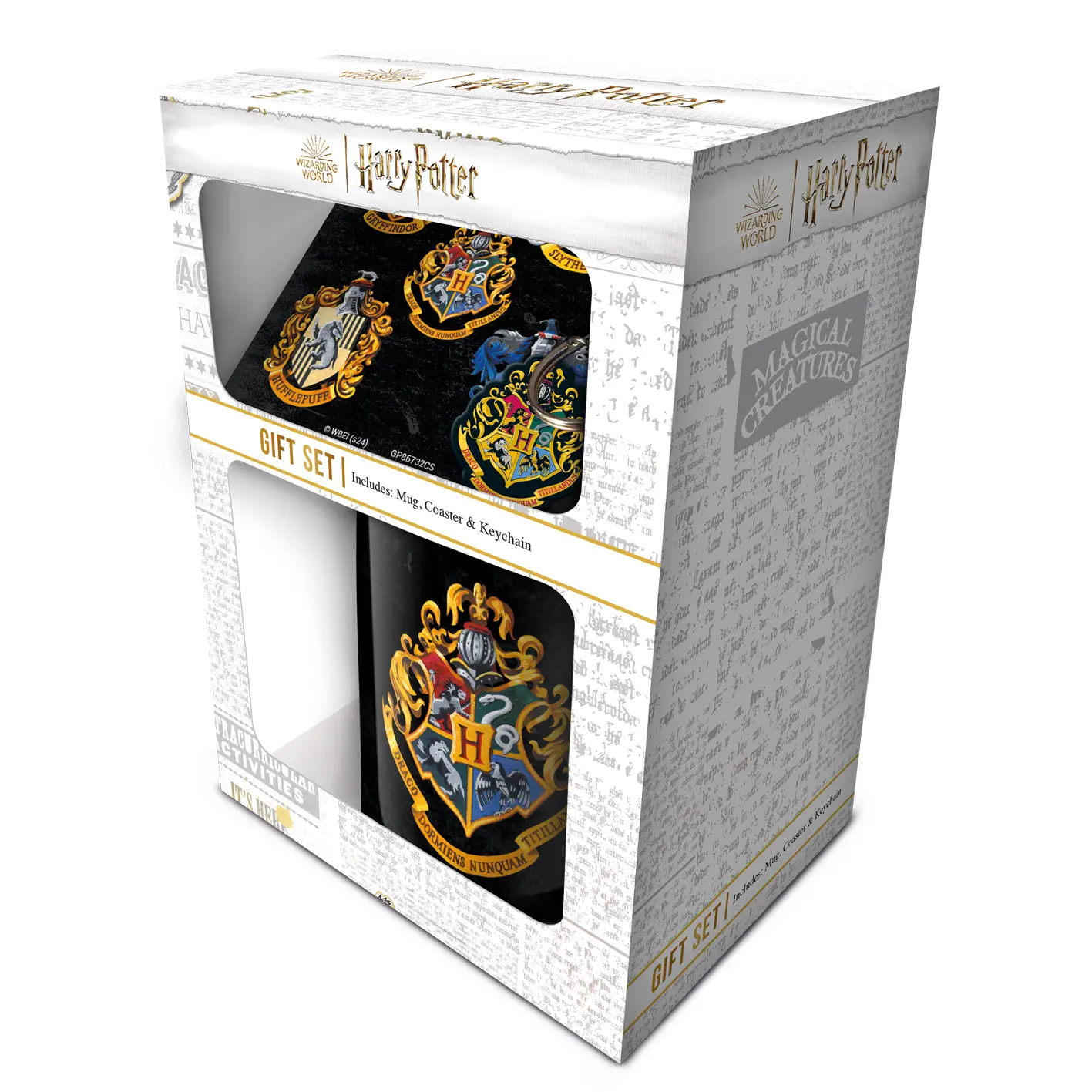 Zestaw prezentowy Pyramid GP86732 Harry Potter Colourful Crest Kubek Podstawka Brelok