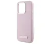 Etui Karl Lagerfeld FW Metal Plate MagSafe do iPhone 15 Pro Różowy