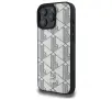 Etui Lacoste Mono Farine MagSafe do iPhone 16 Pro Max Szary