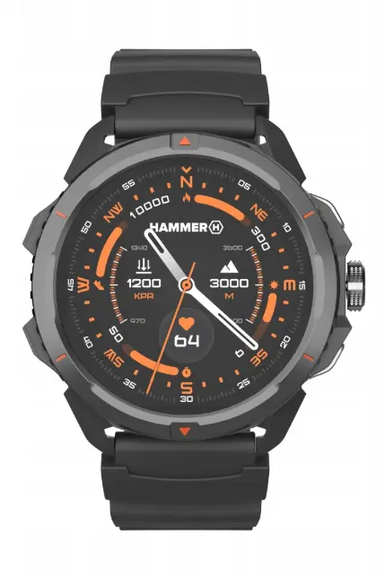 Smartwatch myPhone Watch 2 Czarno-pomarańczowy