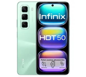 Smartfon Infinix Hot 50 8/128GB Funkcje AI 6,78" 120Hz 50Mpix Zielony