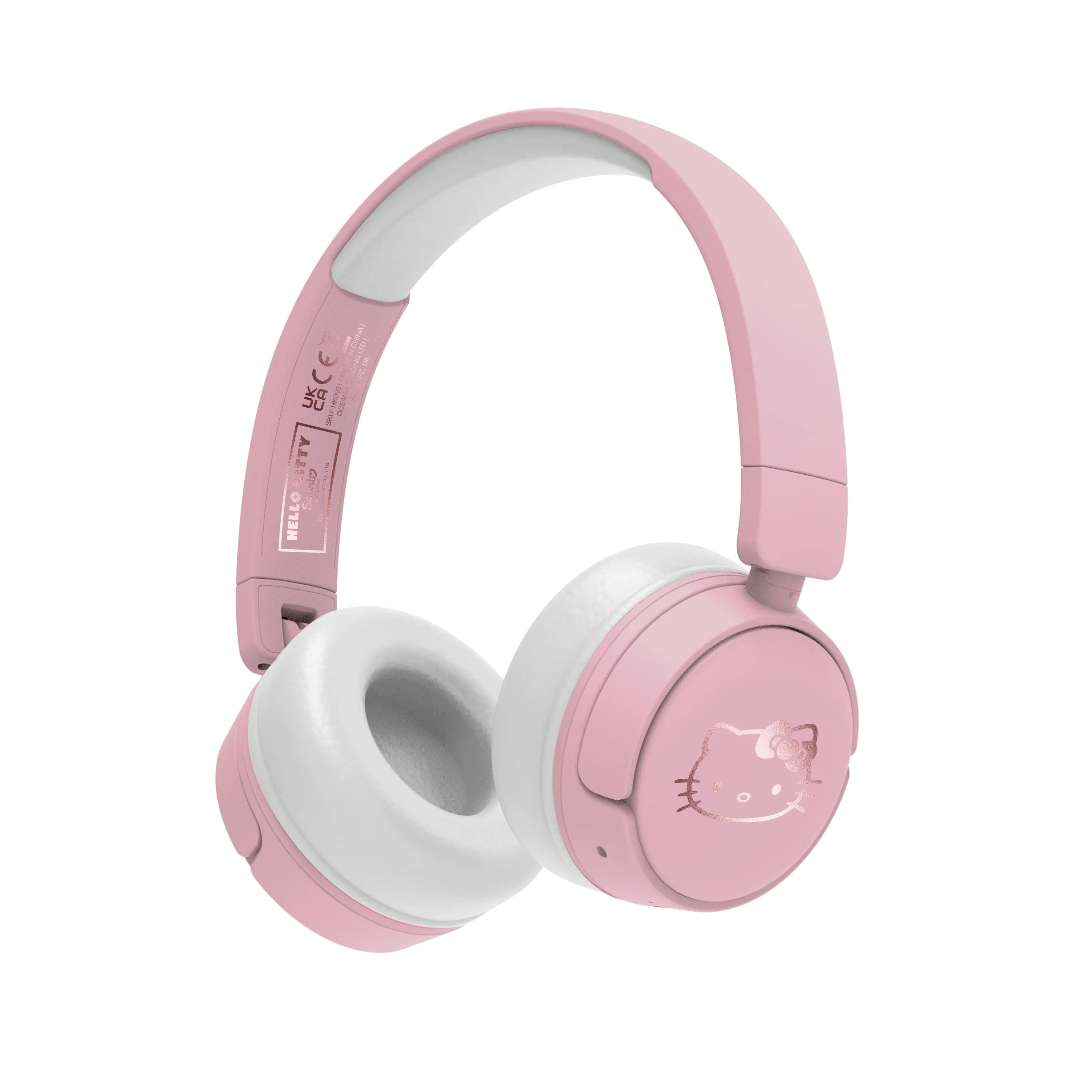 Słuchawki bezprzewodowe z mikrofonem OTL Technologies Hello Kitty Kids Wireless Dla Dzieci Nauszne Różowo-biały