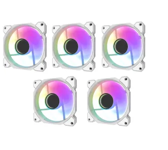 Zestaw wentylatorów Darkflash DR08 5w1 120mm 5szt. Biały