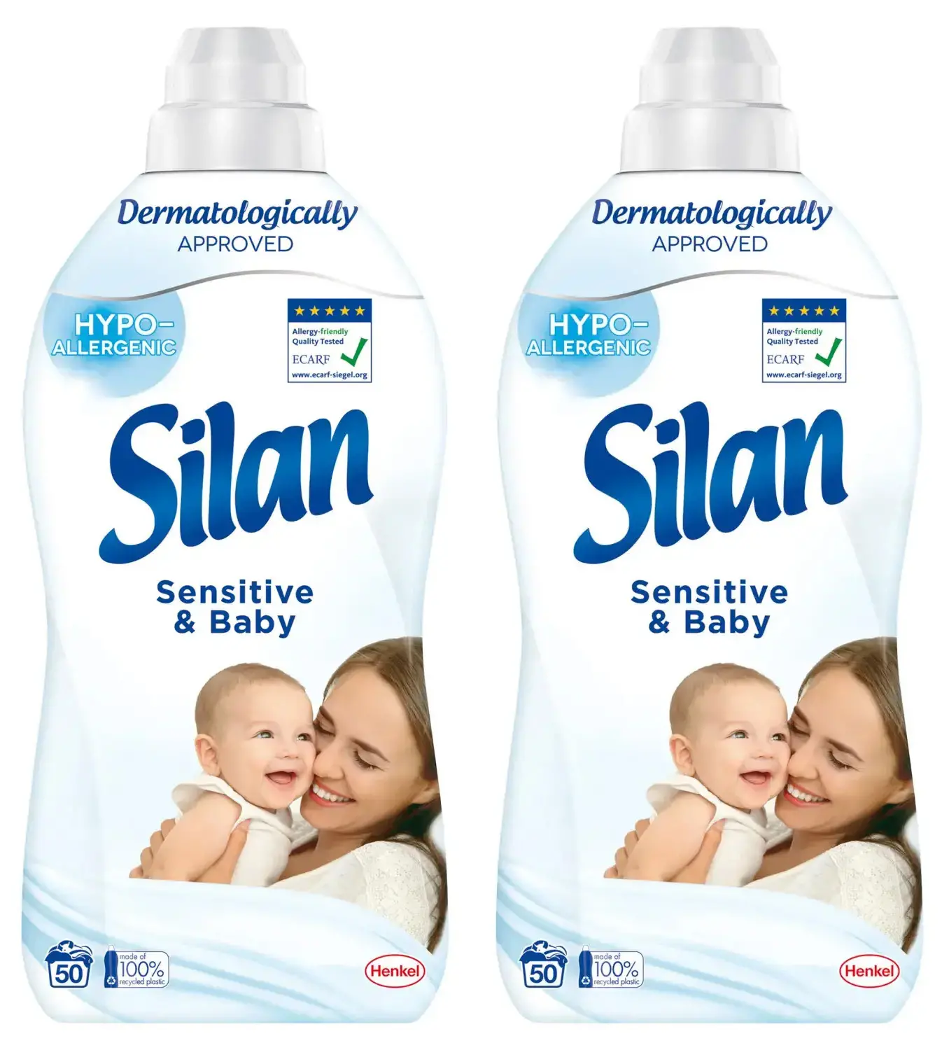 Płyn do płukania Silan Sensitive & Baby 100 prań zestaw 2x1,1l