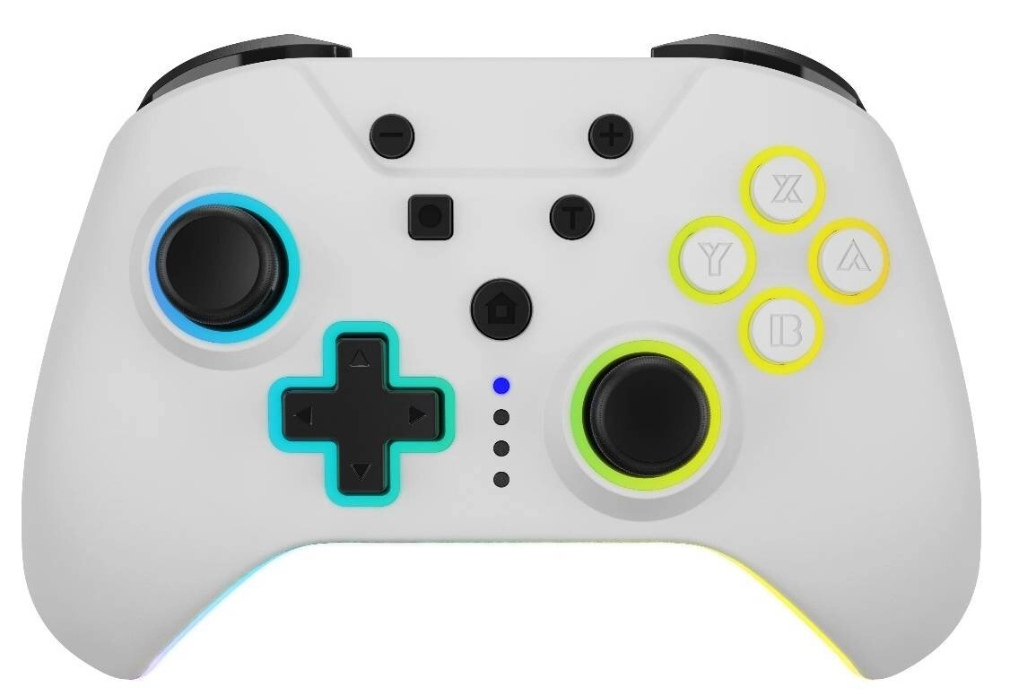 Pad Armor3 NuRival Light Up do Nintendo Switch Bezprzewodowy Biały